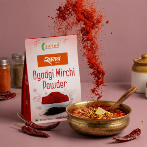 Satav Bydgi Mirchi Powder | Premium Red Colour Chilli Powder for Rich Natural Color & Mild Spice