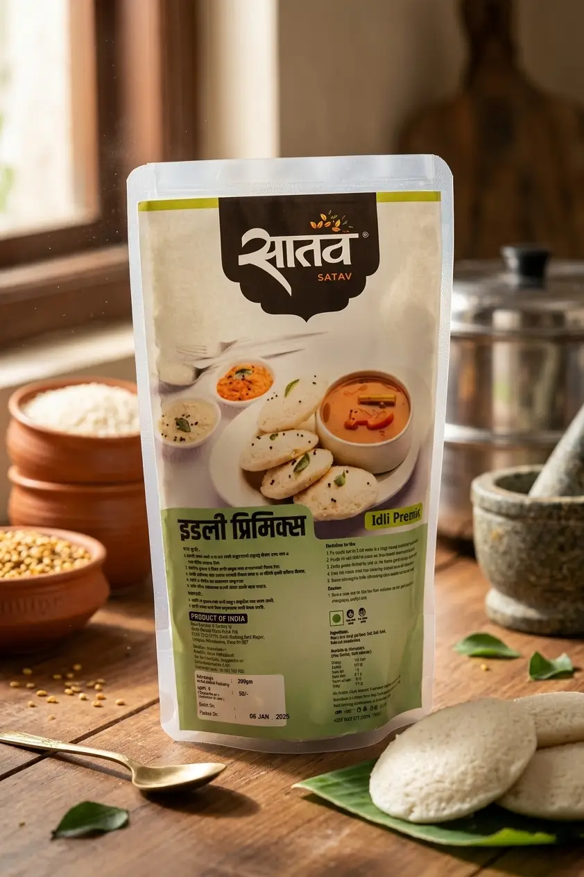 Satav Instant Idli Mix | Soft & Fluffy Idli Premix | Ready-to-Cook Breakfast Mix