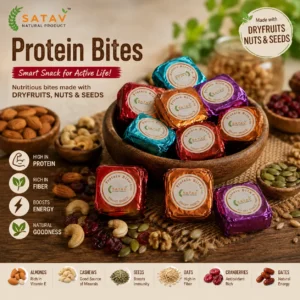 Satav Protein Bites | Healthy Energy Bites with Nuts, Seeds & Dry Fruits | No Added Sugar