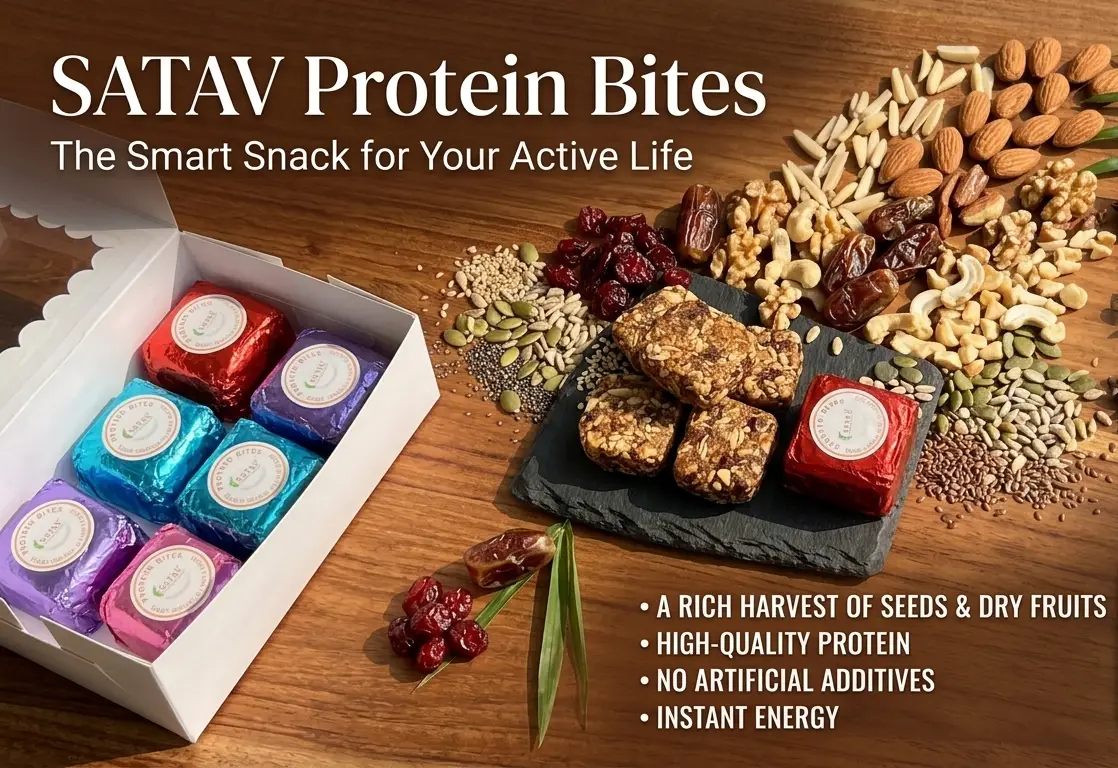 Satav Protein Bites | Healthy Energy Bites with Nuts, Seeds & Dry Fruits | No Added Sugar - Image 3